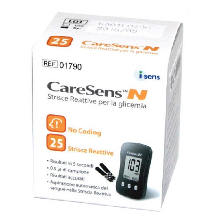 CARESENS N GLICEMIA 25STR