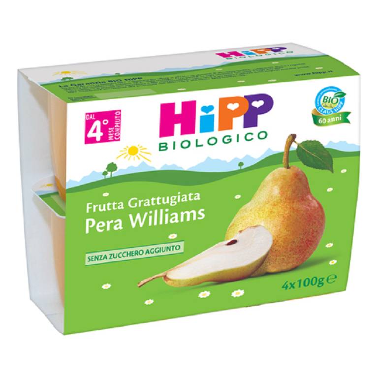 HIPP BIO FRU GRAT PERA 4X100G